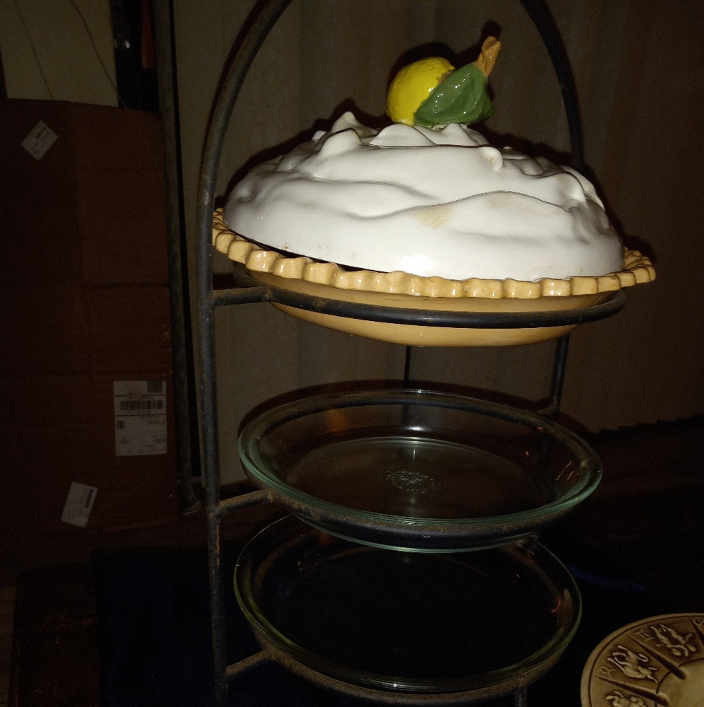 Three tier pie tower